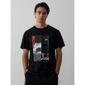 Men's regular printed T-shirt 4F 4FRAW26TTSHM4447-20S