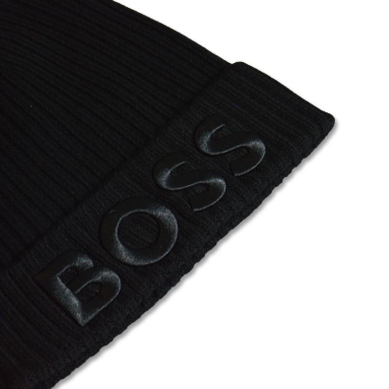 Hugo Boss Zaryan Wool Winter Hat Black - 50478410-001 Odzież/Czapki/Czapki zimowe Your Sports Performance