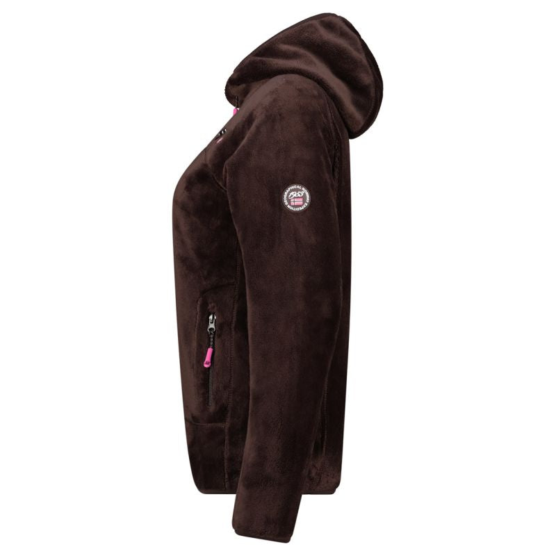 Women’s Fleece Jacket Geographical Norway UPALOOD BROWN DB LADY 047-1 (WZ4176F/GN-BROWN)