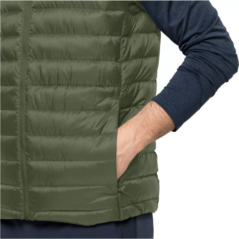 Jack Wolfskin PACK & GO DOWN VEST M greenwood (1207011_4129) In preparation Your Sports Performance
