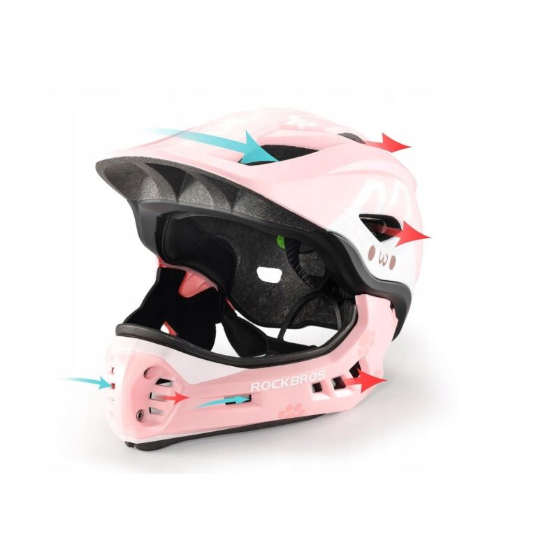Rockbros Kids Bike Helmet 48-52cm Pink – Your Sports Performance Rockbros Kids Bike Helmet 48-52cm Pink – Your Sports Performance
