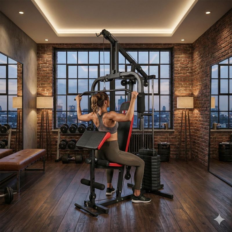 Multigym PRO BMG 4700 bench with weight stack 66kg