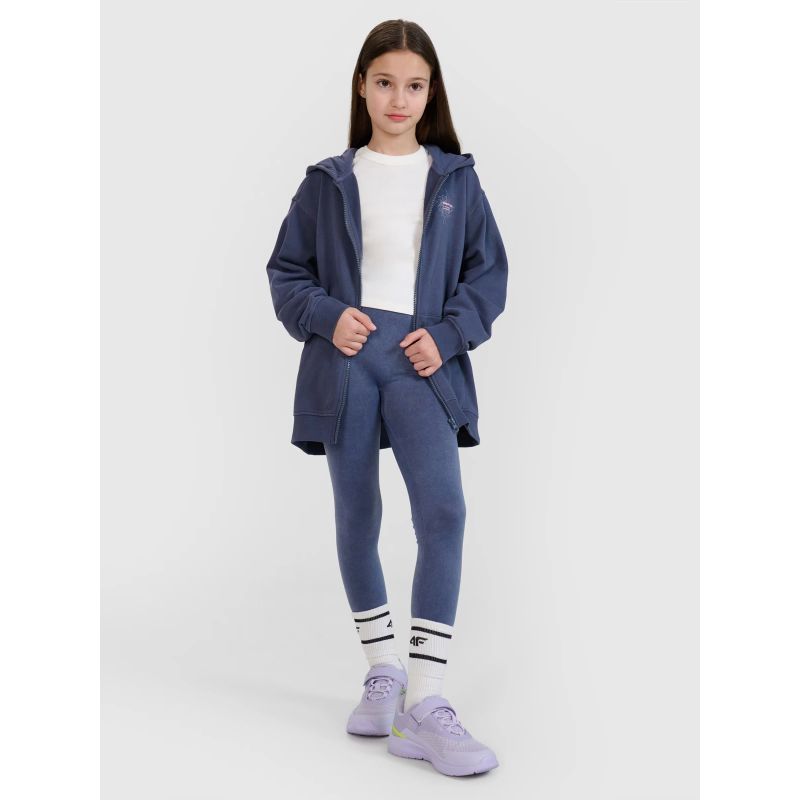 Girls' sweatshirt with a hood, 4F 4FJWSS25TSWSF1482-22S *Kategoria tymczasowa Your Sports Performance