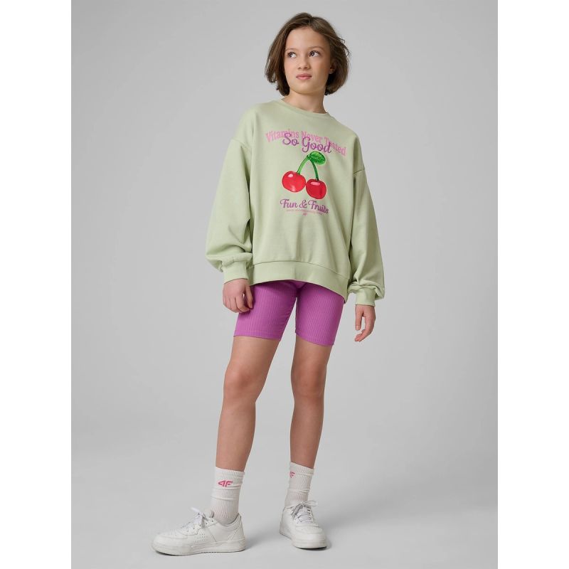 Girls' loose sweatshirt without hood 4F 4FJRSS26TSWSF2903-47S 4f
