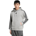 Men's adidas Essentials 3-Stripes French Terry Hoodie Gray KY4202