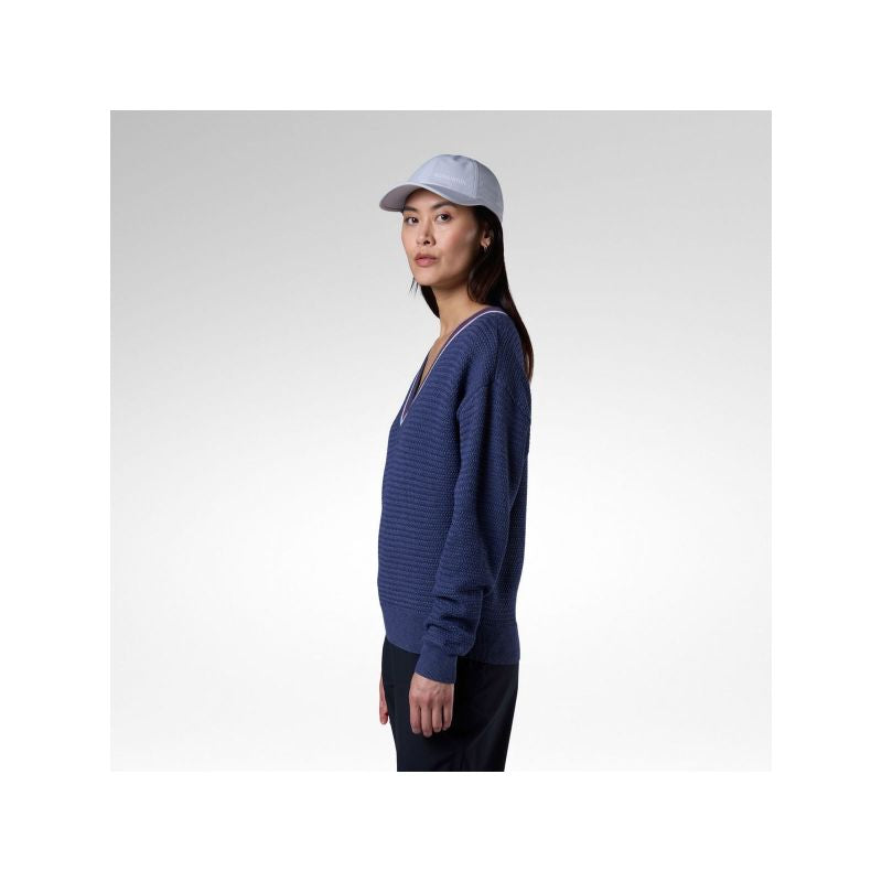 ROSSIGNOL Women's Sweater W Knitted V Neck Navy Blue