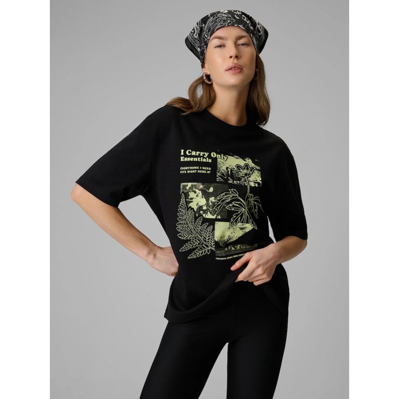 Women's loose T-shirt with print 4F 4FRSS26TTSHF3705-20S 4f