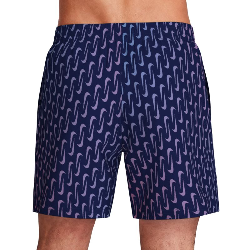 Nike Breaker Swoosh Link Midnig Navy-Pink-Purple Swim Shorts NESSG577 440
