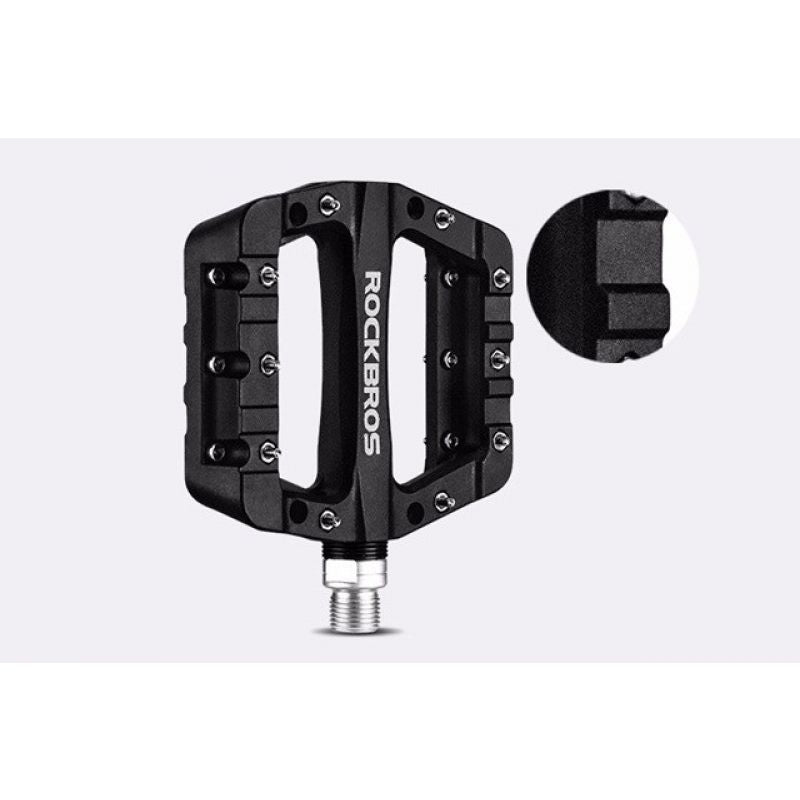 Rockbros 2017-12CBK Nylon Bicycle Pedal Set - Black Import z Action/Rowery i akcesoria/Części rowerowe Your Sports Performance