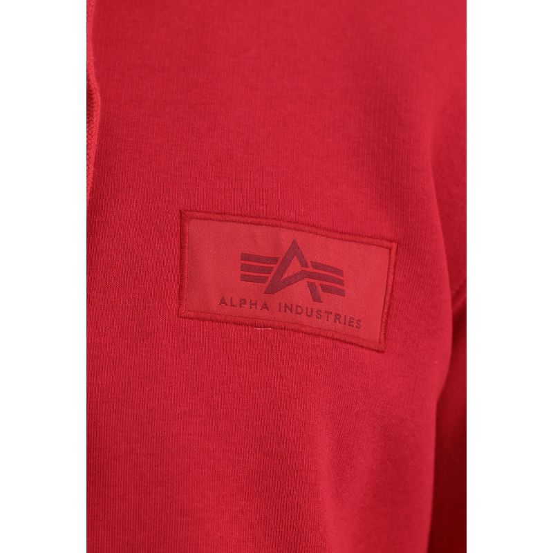 Alpha Industries Men's Back Print Hoody Speed Red Kangaroo Graphic Hoodie (178318-328) In preparation Your Sports Performance