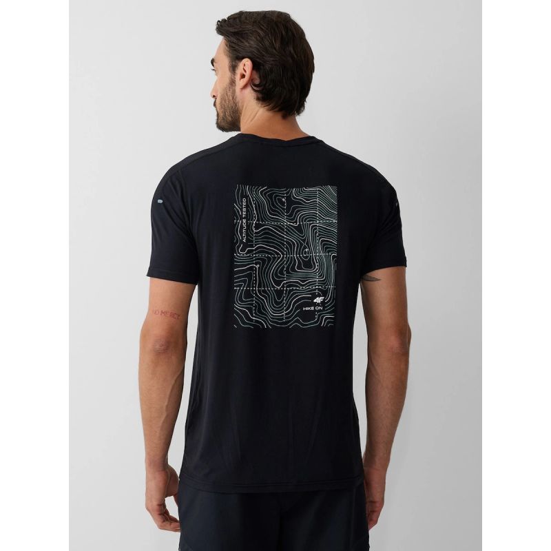 Men's trekking t-shirt made of bamboo fiber 4F 4FRAW26TFTSM2686-20S