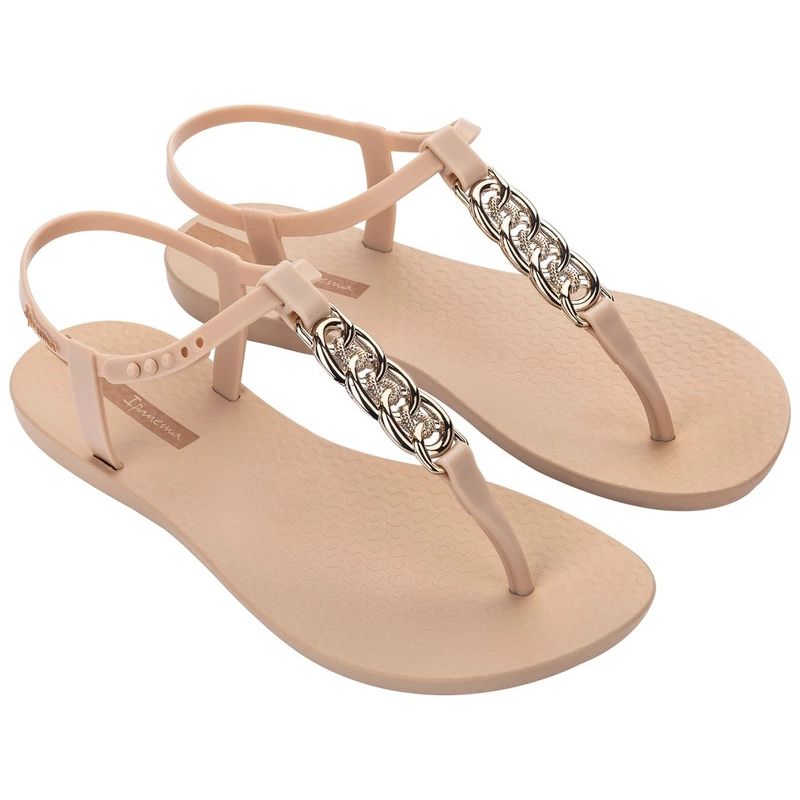 Ipanema Sandal Class women's flip-flop sandals, light beige with gold In preparation Your Sports Performance