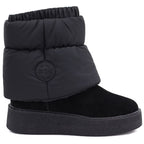 Black leather platform snow boots Big Star UU274731