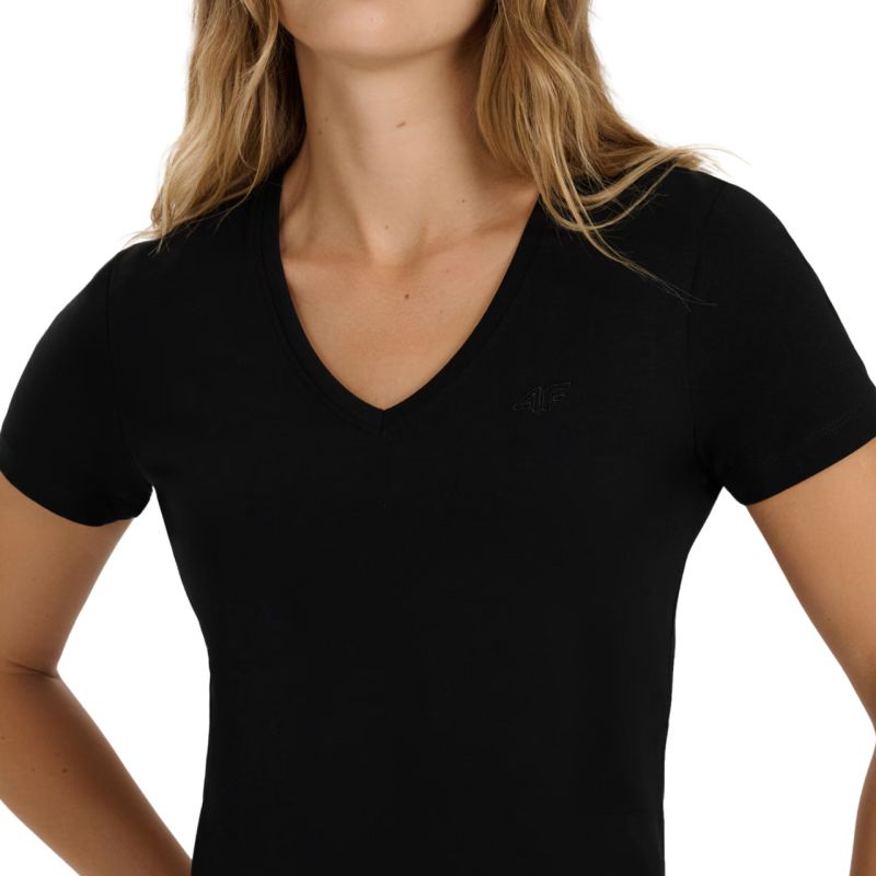 Women's T-shirt 4F F2969 deep black 4FWAW25TTSHF2969 20S In preparation Your Sports Performance