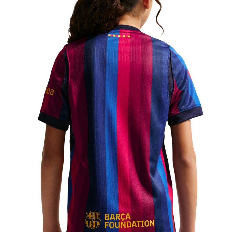 Nike FC Barcelona 2026/27 Stadium Home Kids' Jersey Burgundy Blue II1624 683
