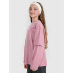 Oversized longsleeve with print for girls 4F 4FJRAW25TLONF543-54S 4f