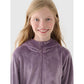 Girls' velour zip-up hoodie sweatshirt 4F Junior 4FJWAW24TSWSF1217-51S *Kategoria tymczasowa Your Sports Performance