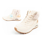 Skechers Uno Rugged women's sports shoes insulated winter ankle boots beige Skechers