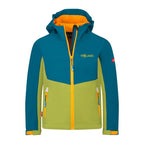 Trollkids Kristiansand Softshell Jacket pear green/lagoon green/Sunset in the Sahara (320-360)