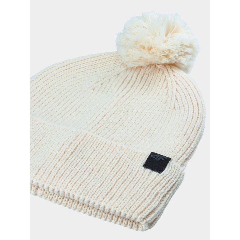 Unisex winter hat with pompom 4F 4FWAW24ACAPU472-11S *Kategoria tymczasowa Your Sports Performance