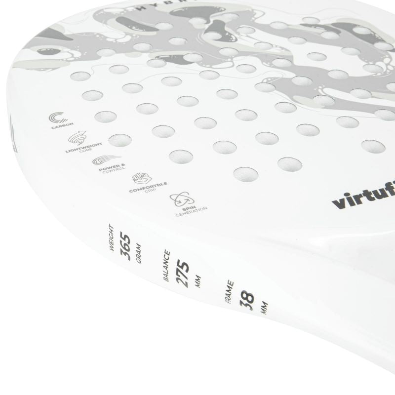 VIRTUFIT HYBRID PADEL RACKET - WHITE-GRAY In preparation Your Sports Performance