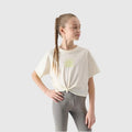 Girls' printed top 4F 4FJWSS25TTSHF1872-11S *Kategoria tymczasowa Your Sports Performance