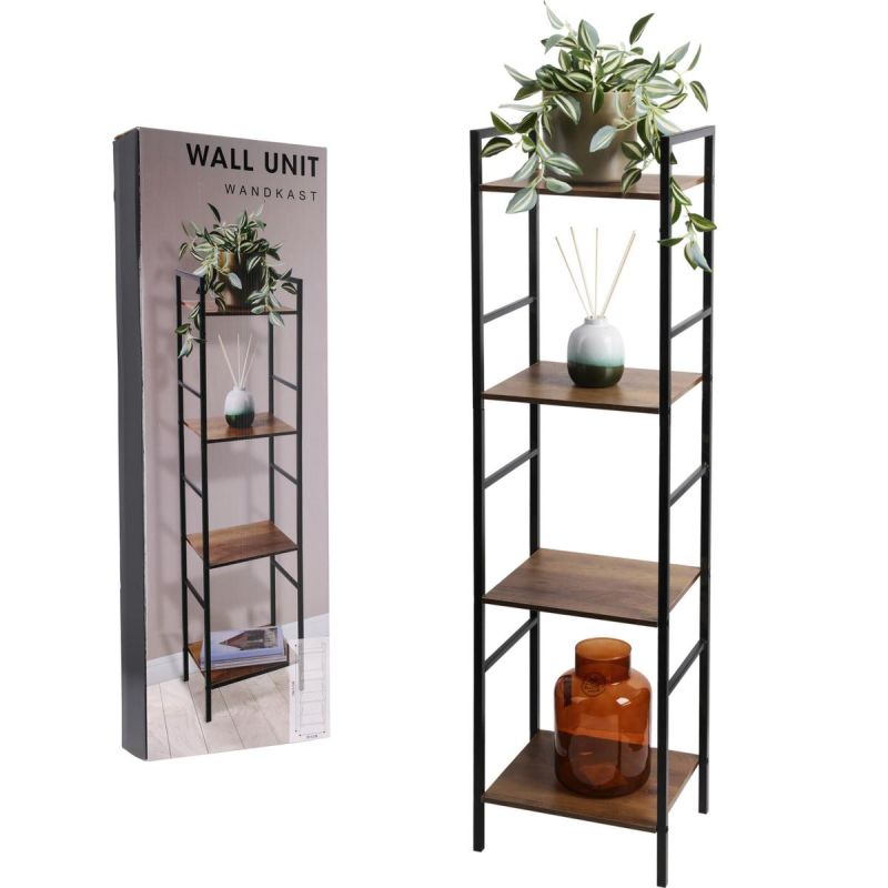 BLACK METAL SHELVING 4 SHELVES 29.5x23.5x106.5CM Home and Garden/Equipment Your Sports Performance