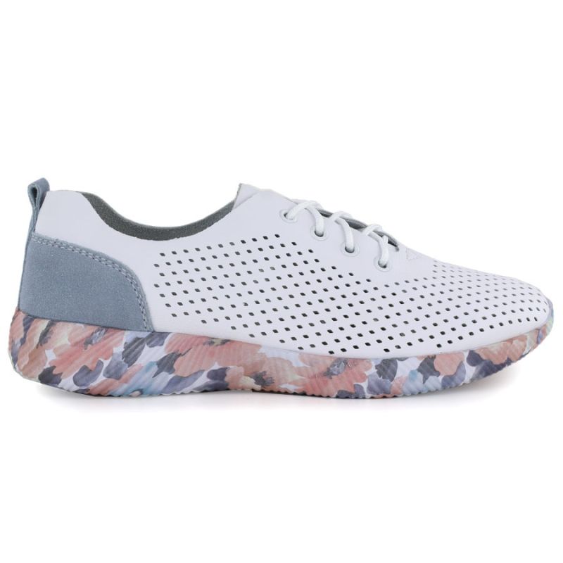 Women's leather openwork shoes white Artiker 58C0586 To be categorized Your Sports Performance
