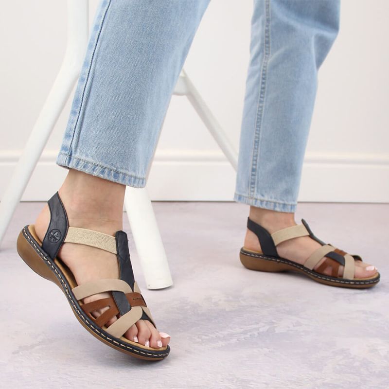 Comfortable Rieker W RKR662 multicolor sandals Footwear/Lifestyle/Rieker Your Sports Performance