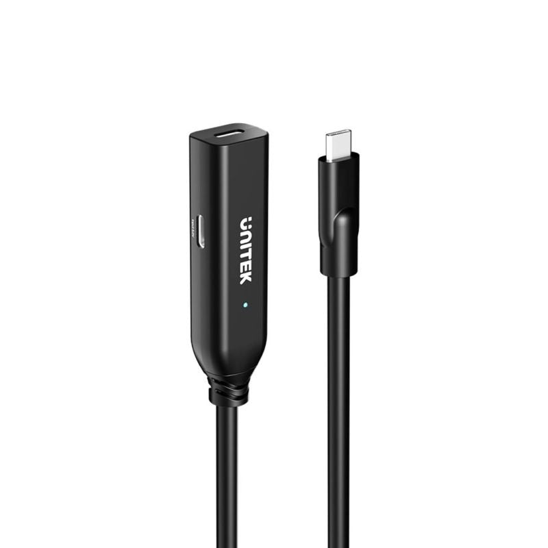 UNITEK USB-C EXTENSION CABLE 10GBPS, 5M, BLACK Kable i adaptery/Kable USB Your Sports Performance
