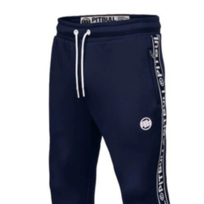 Pit Bull West Coast Tape Logo Dark Navy Sweatpants - 16230359