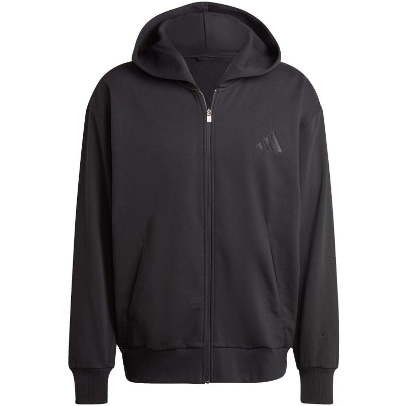 Men's adidas All Szn Fleece Full-Zip Hoodie Black IX1249 In preparation Adidas