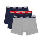 Puma Men's Boxer Shorts 3 Pack Navy Blue, Gray 947130 05