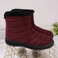 Waterproof snow boots with zipper NEWS W EVE181C burgundy Footwear/Outdoor/News Your Sports Performance