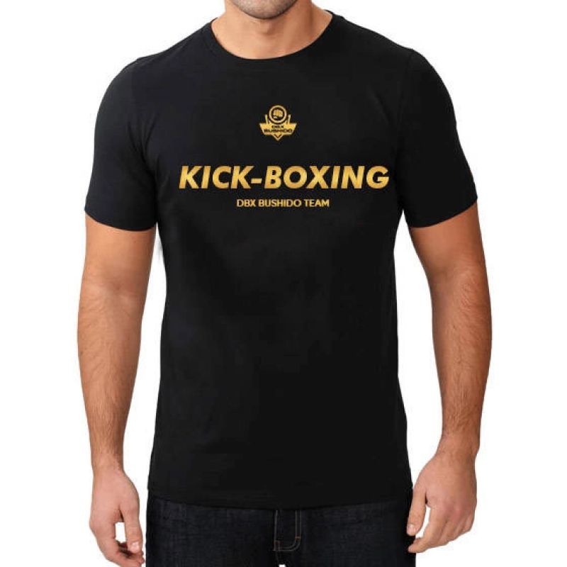 Cotton T-shirt "Kick-boxing" - M ODZIEŻ - Koszulki treningowe Your Sports Performance
