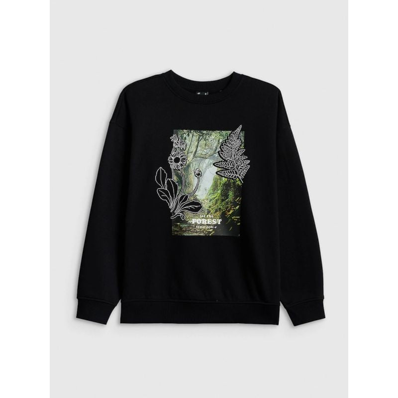 Women's loose sweatshirt without hood 4F 4FRSS26TSWSF2837-20S