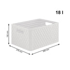 ROTHO Large bookcase with 3 drawers COUNTRY white/anthracite Dla zwierząt/Miski, pojemniki i poidełka (uniwersalne) Your Sports Performance