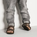 Birkenstock Arizona Kids Birko-Flor Nubuk Mocha narrow flip-flops for kids (0552893) Footwear/Lifestyle/Brinkenstock/Klapki/chodaki Birkenstock