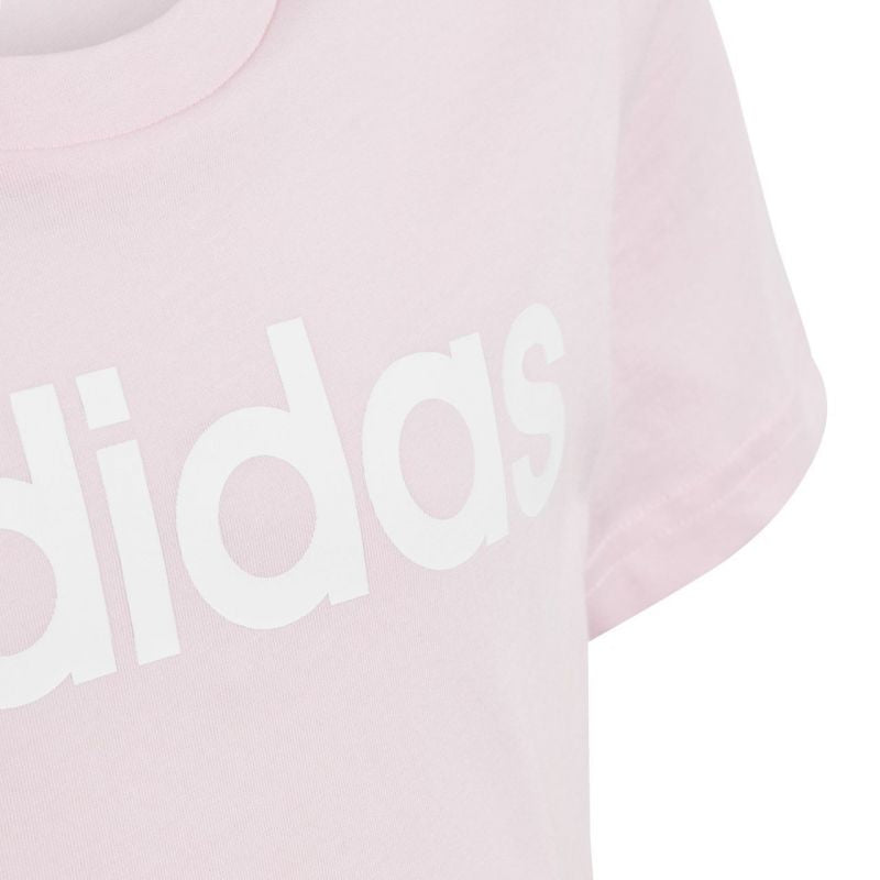Essentials Linear Logo Cotton Slim Fit Tee Jr IC3152 Clothing/Lifestyle/T-shirts Your Sports Performance