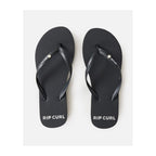 RIP CURL Premium Surf Bloom Open Toe Beach Flip-Flops Black