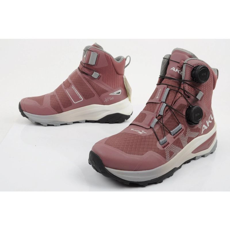 Aku women's sports trekking shoes Furiosa BOA GTX Vibram fashionable pink gray