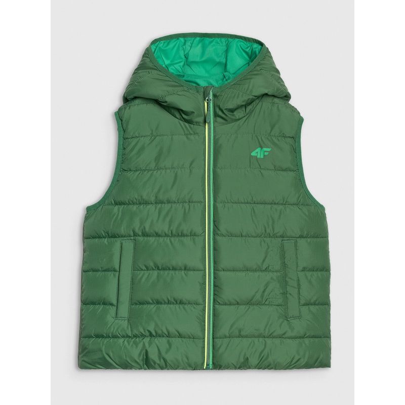 Boy's down vest with synthetic filling 4F 4FJRAW25TVJAM324-41S 4f