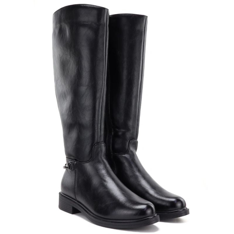 Women's leather boots, black, Potocki JE19500