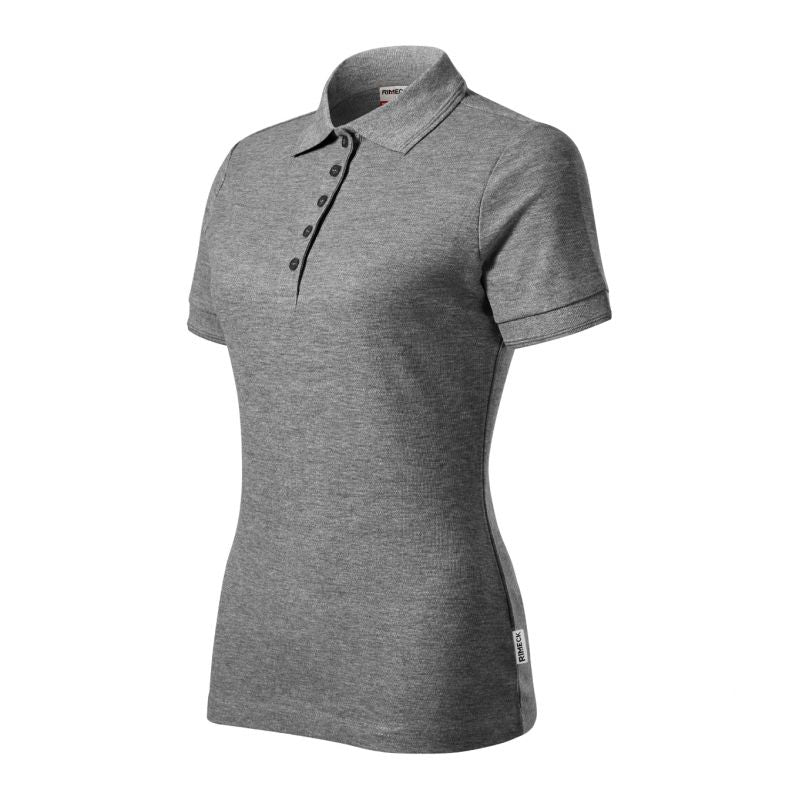 Reserve Women's Polo Shirt (Dark Gray Melange (Brand Label)) In preparation Your Sports Performance