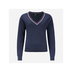 ROSSIGNOL Women's Sweater W Knitted V Neck Navy Blue