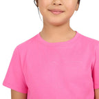 T-shirt for girls 4F F3004 dark pink 4FJWSS26TTSHF3004 53S