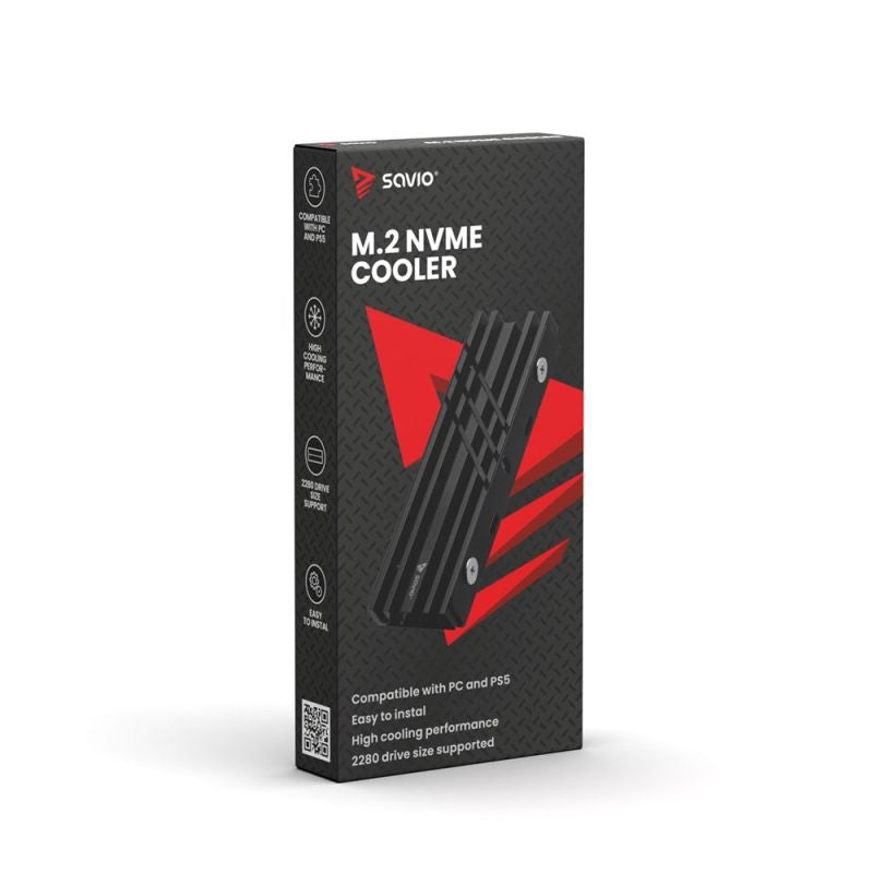 SAVIO M.2 NVME 2280 COOLER AK-60 Chłodzenie/Chłodzenie do dysków Your Sports Performance