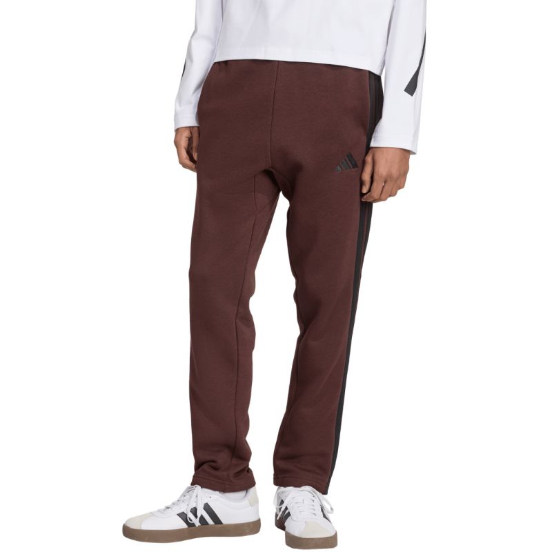 Men's adidas Essentials 3-Stripes Fleece Pants Brown JX0713 In preparation Adidas