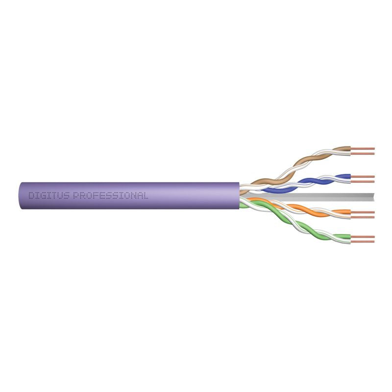 DIGITUS installation cable cat.6A, U/UTP, Dca, AWG 23/1, LSOH, 305m, blue, reel Kable, gniazda i wtyki/Kable sieciowe Your Sports Performance