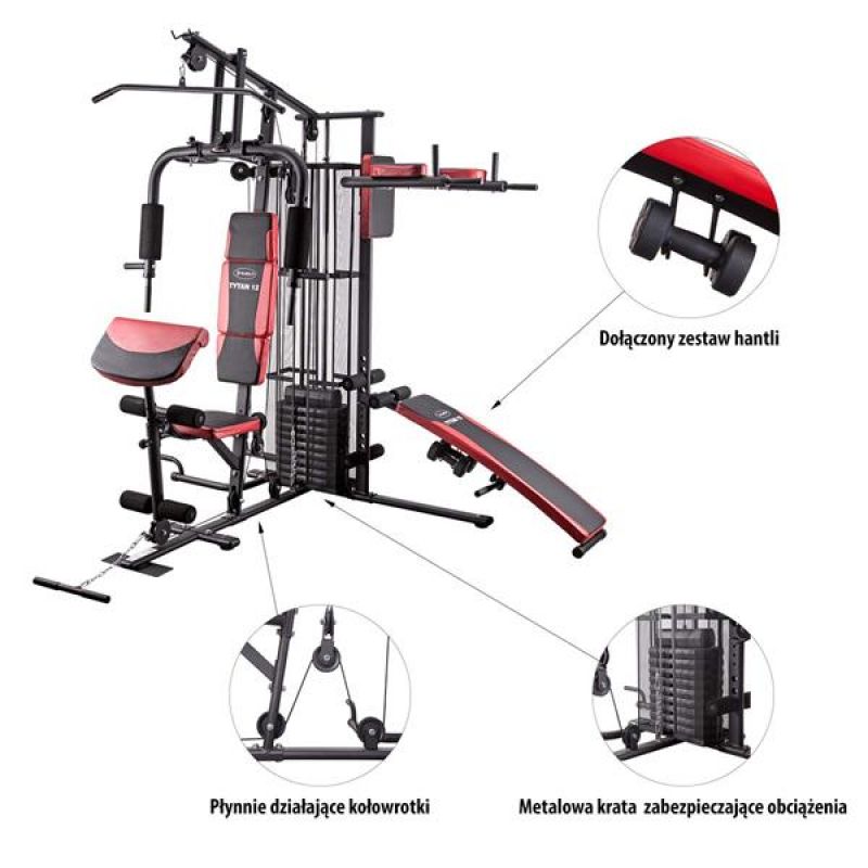 Atlas with bench HMS Titan 12 150 LBS Accessories/Training equipment/Sprzęt siłowy/Atlasy Your Sports Performance
